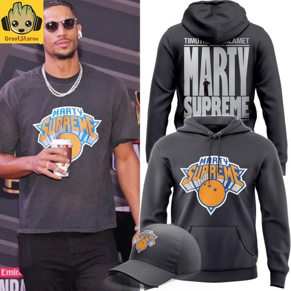 Marty Supreme x New York Knicks Logo Hoodie T Shirt
