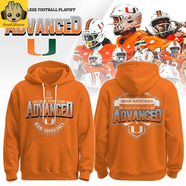 Miami Hurricanes 2025 College Football Playoff Advanced Hoodie T Shirt