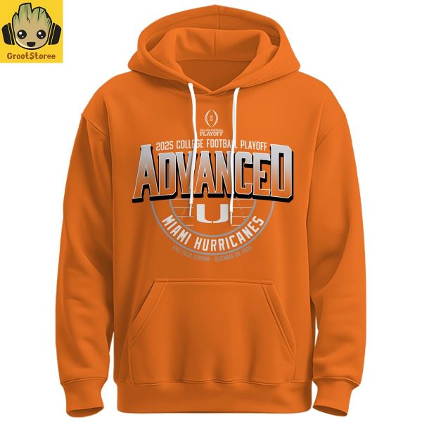 Miami Hurricanes 2025 College Football Playoff Advanced Hoodie T Shirt