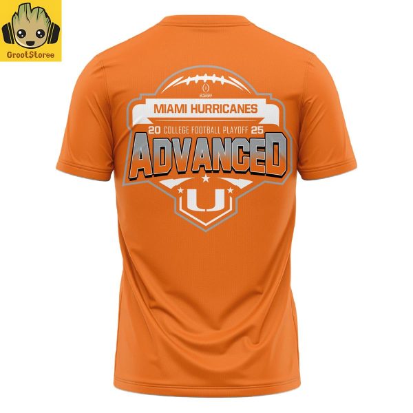 Miami Hurricanes 2025 College Football Playoff Advanced Hoodie T Shirt