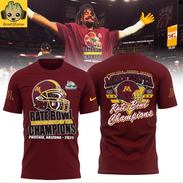 Minnesota Golden Gophers Rate Bowl Champions 2025 Hoodie Shirt