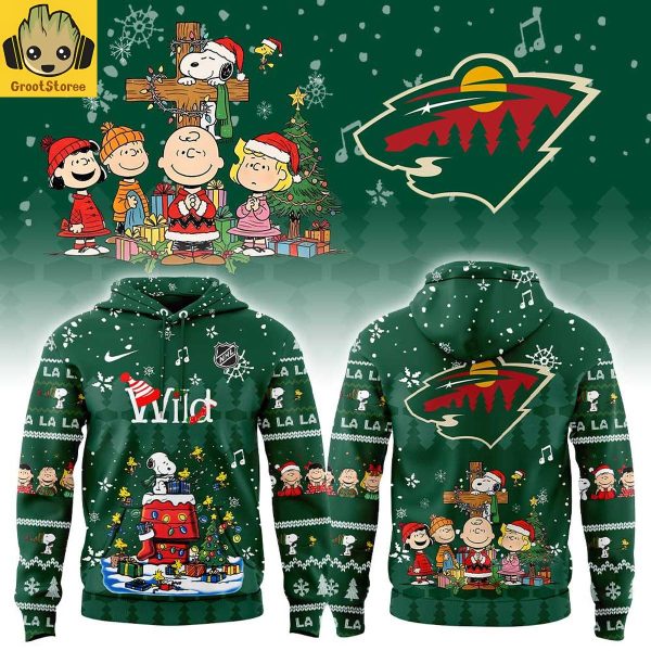 Minnesota Wild Snoopy Christmas 2025 Hoodie