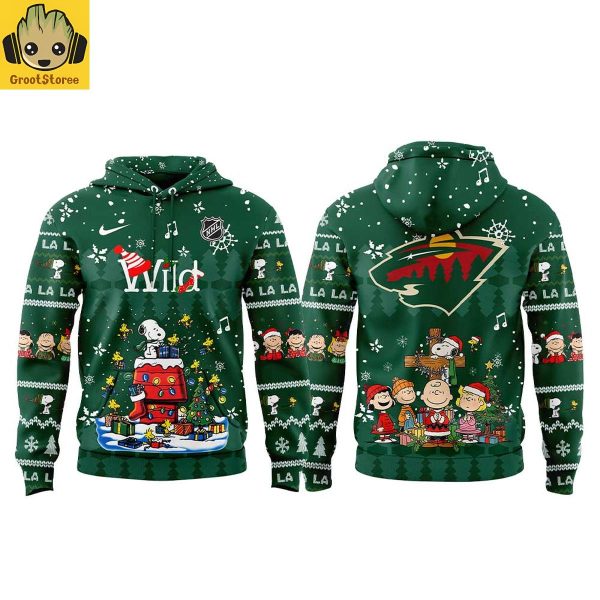 Minnesota Wild Snoopy Christmas 2025 Hoodie