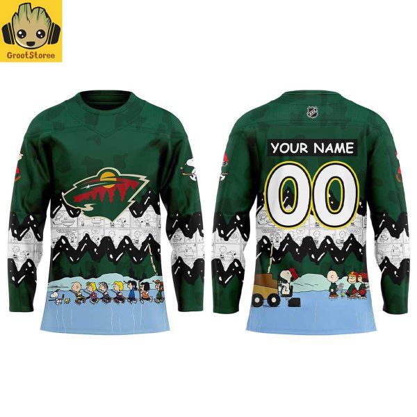 Minnesota Wild x Peanuts Night 2026 Personalized Hockey Jersey