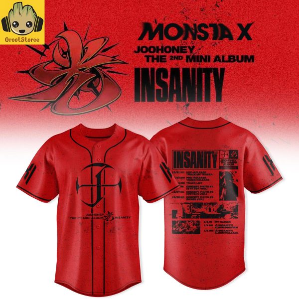 Monsta X 2nd Mini Album Insanity Baseball Jersey