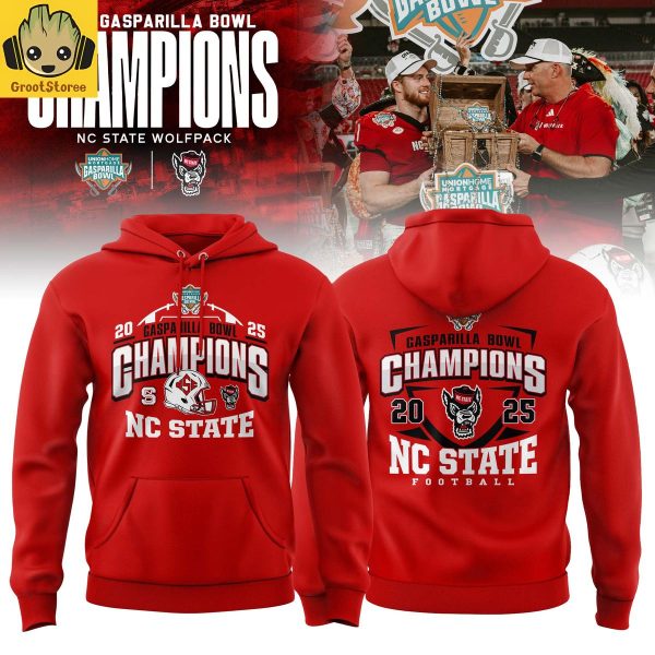 NC State Wolfpack Gasparilla Bowl Champions 2025 Hoodie T Shirt