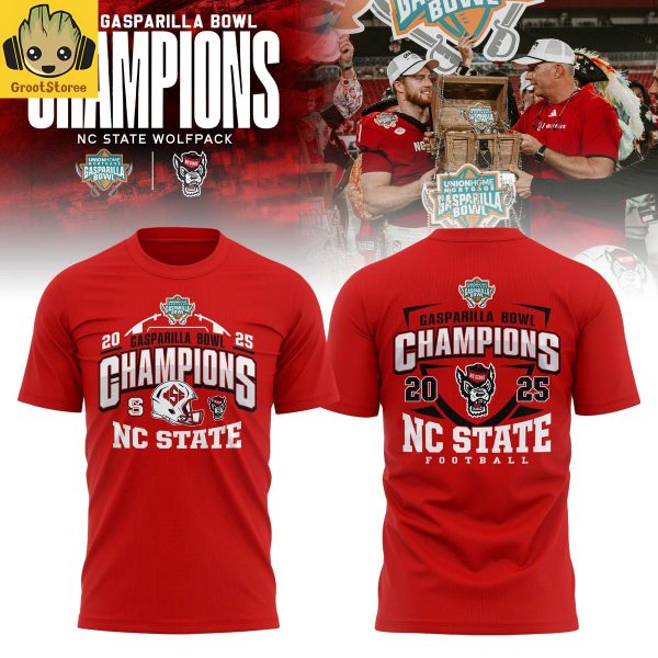 NC State Wolfpack Gasparilla Bowl Champions 2025 Hoodie T Shirt