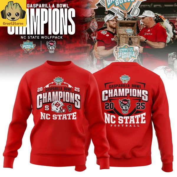 NC State Wolfpack Gasparilla Bowl Champions 2025 Hoodie T Shirt