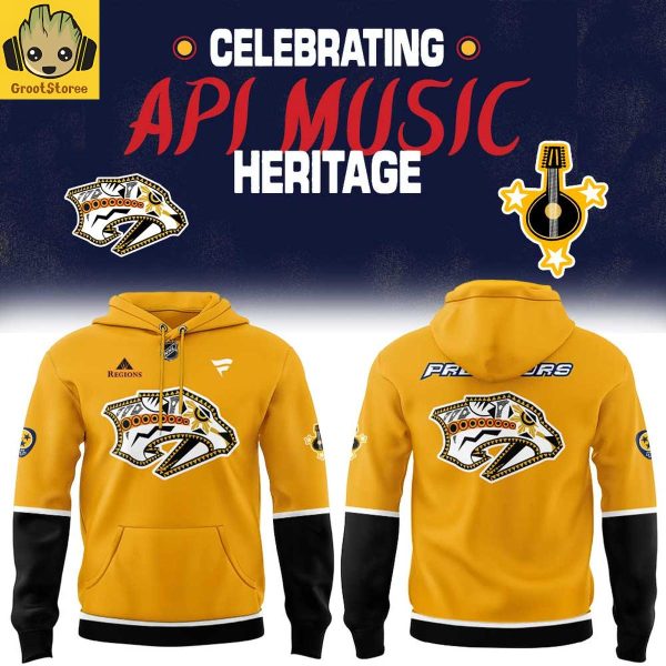 Nashville Predators Celebrate API Music Heritage Night 2025 Hoodie