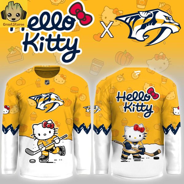 Nashville Predators x Hello Kitty Night 2025 Hockey Jersey