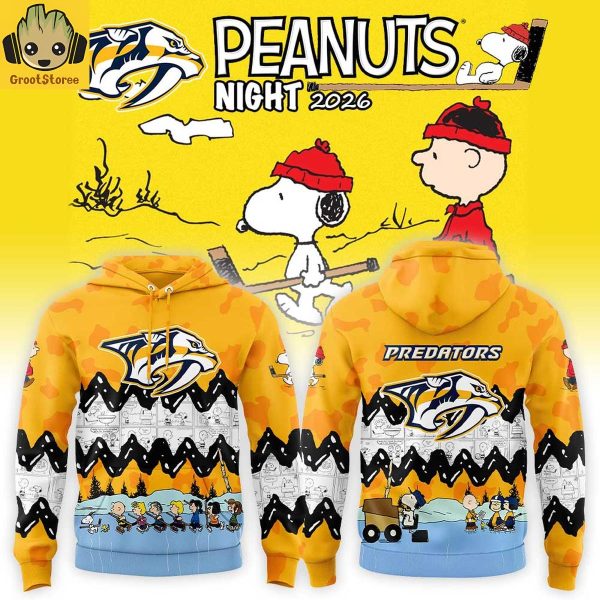 Nashville Predators x Peanuts Night 2026 Hoodie T-Shirt