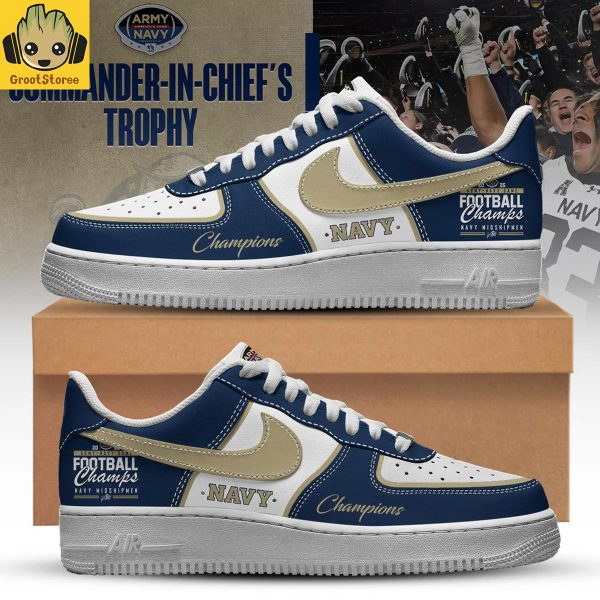 Navy Midshipmen Champions CICTrophy 2025 Air Force 1 Shoes