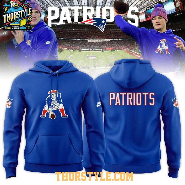 New England Patriots Classic Logo Royal Blue Hoodie