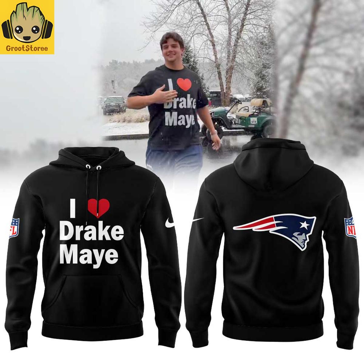 New England Patriots Love Drake Maye Hoodie T-Shirt New England Patriots Love Drake Maye Hoodie T-Shirt