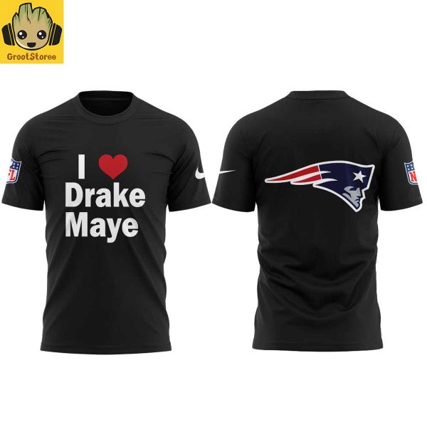 New England Patriots Love Drake Maye Hoodie T Shirt