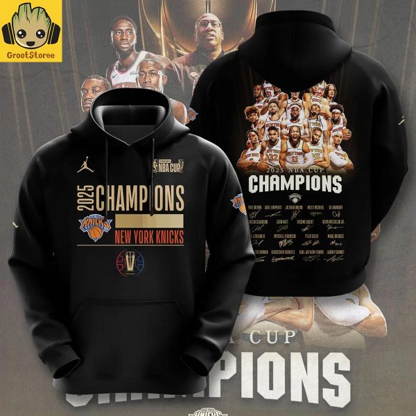 New York Knicks All Time Team NBA Cup Champions 2025 Hoodie T-Shirt