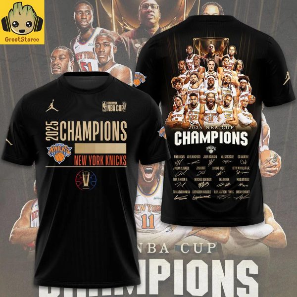 New York Knicks All Time Team NBA Cup Champions 2025 Hoodie T Shirt