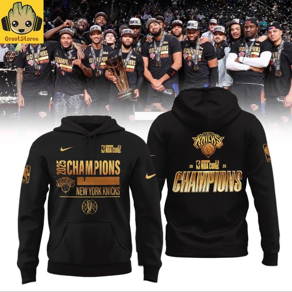 New York Knicks NBA Cup Champions 2025 Hoodie T-Shirt