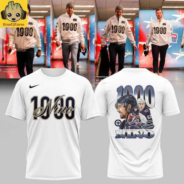 Nino Niederreiter 1000 Games Hoodie T Shirt