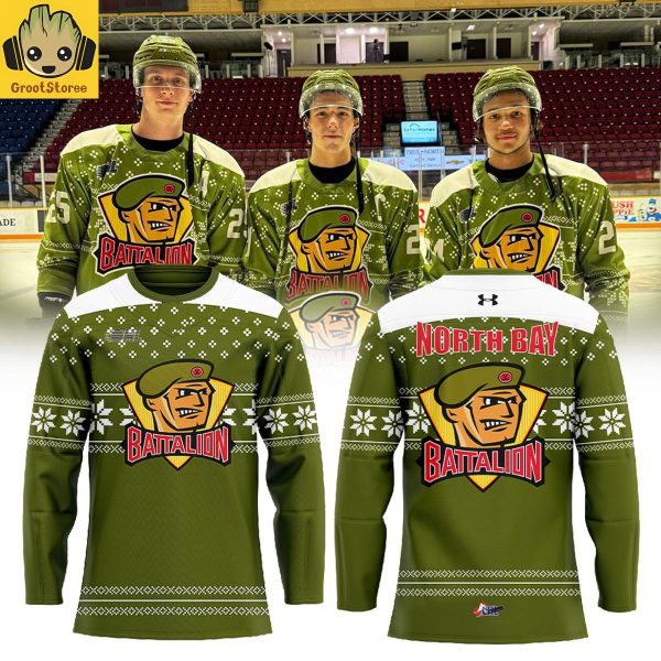 North Bay Battalion Christmas Outfit 2025 Jersey