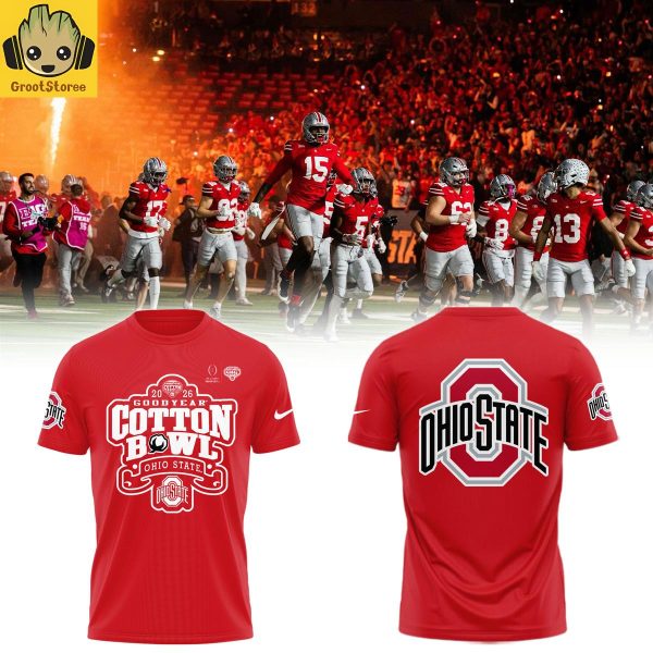 Ohio State Buckeyes Goodyear Cotton Bowl 2026 Hoodie T Shirt