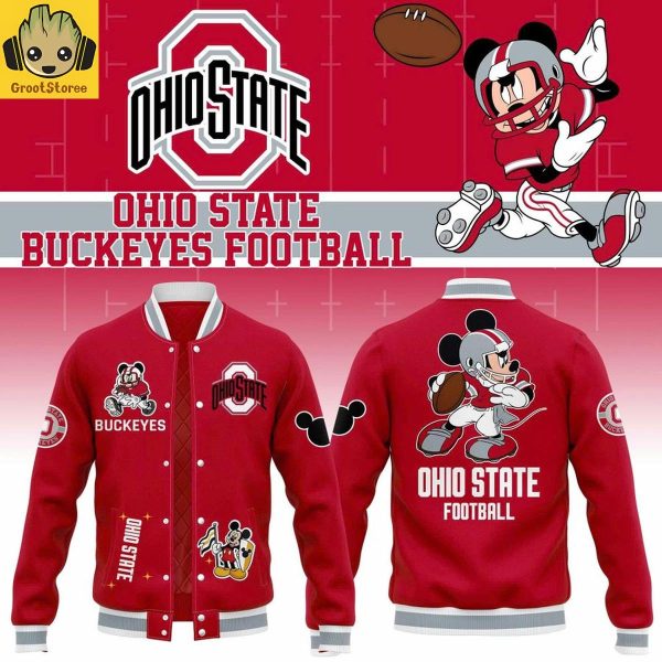 Ohio State Buckeyes x Mickey Mouse 2025 Baseball Jacket