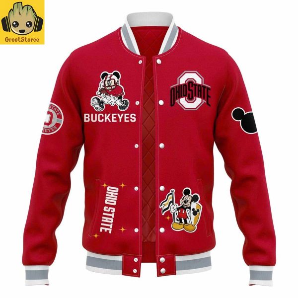 Ohio State Buckeyes x Mickey Mouse 2025 Baseball Jacket
