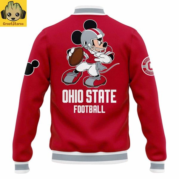 Ohio State Buckeyes x Mickey Mouse 2025 Baseball Jacket