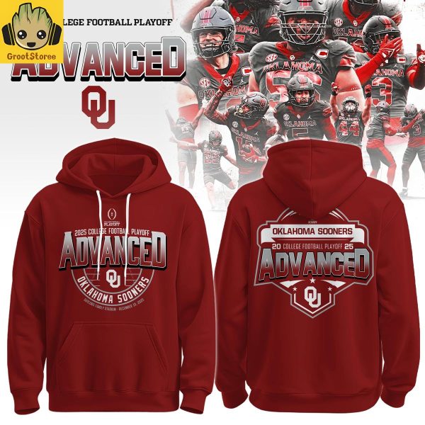 Oklahoma Sooners 2025 College Football Playoff Advanced Hoodie Shirt