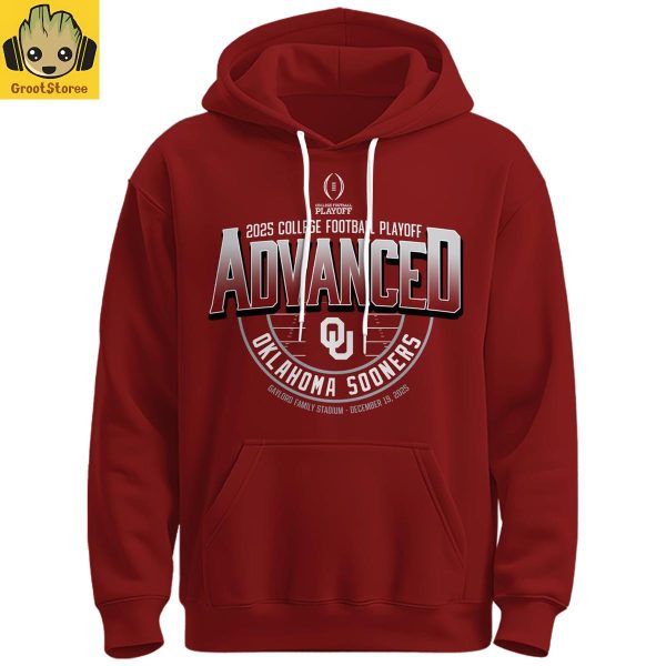 Oklahoma Sooners 2025 College Football Playoff Advanced Hoodie Shirt