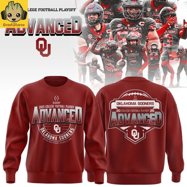 Oklahoma Sooners 2025 College Football Playoff Advanced Hoodie Shirt