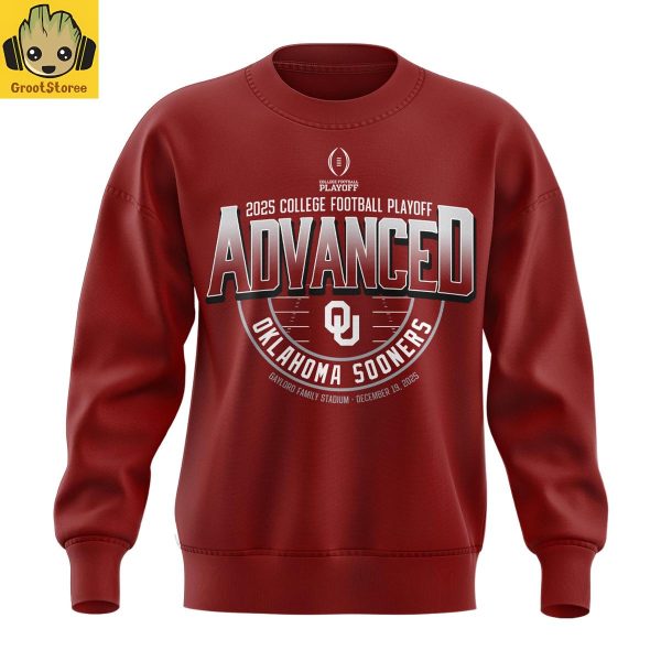 Oklahoma Sooners 2025 College Football Playoff Advanced Hoodie Shirt