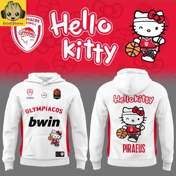Olympiacos B.C x Hello Kitty New Hoodie