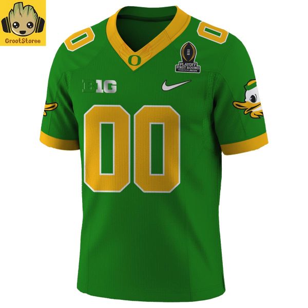 Oregon Ducks NCAA Playoff 1st Round 2025 Personalized Football Jersey