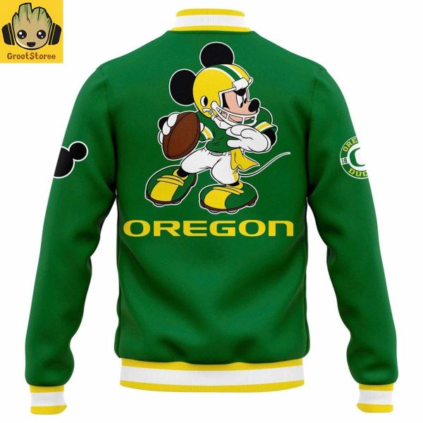 Oregon Ducks x Mickey Mouse 2025 Baseball Jacket