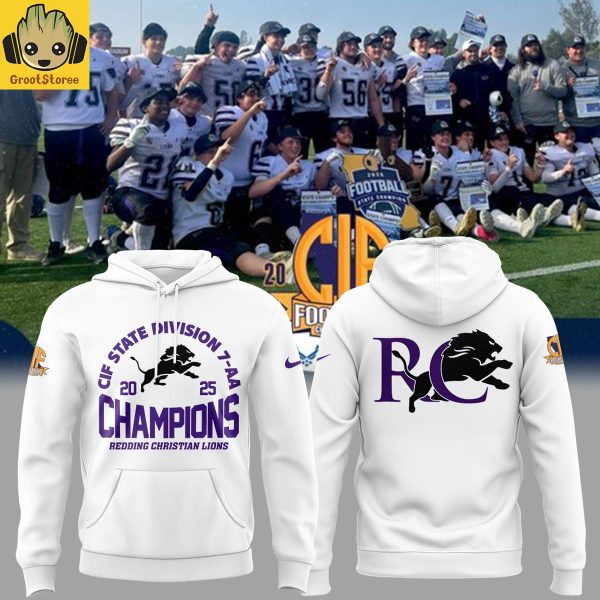 Redding Christian Lions CIF State Division 7 AA Champions 2025 Hoodie T Shirt