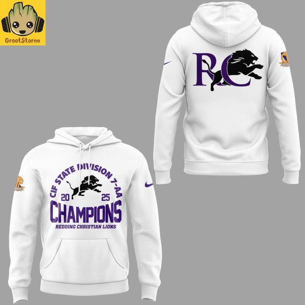 Redding Christian Lions CIF State Division 7 AA Champions 2025 Hoodie T Shirt