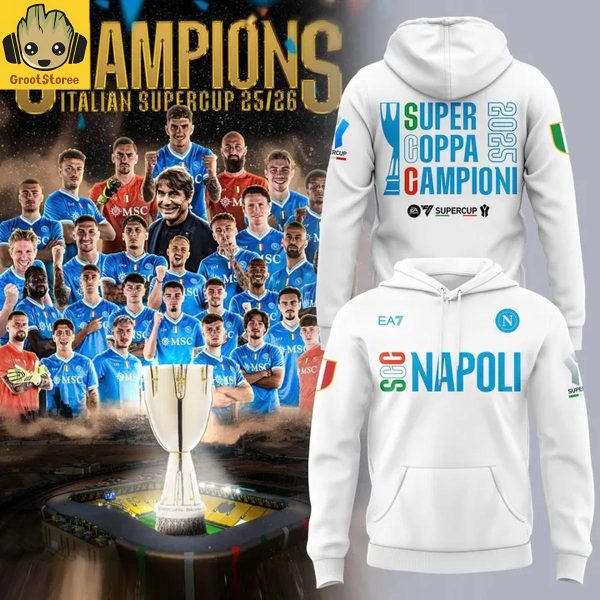 SSC Napoli Supercoppa Italiana Champions 2025 Hoodie T-Shirt