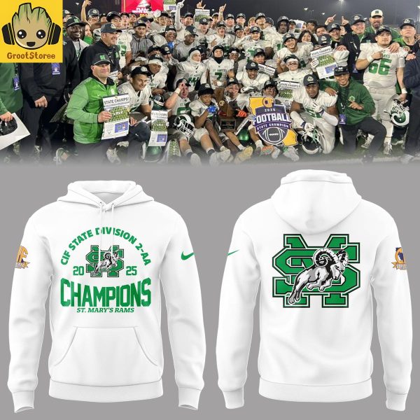 Saint Marys Ram CIF State Division 2 AA Champions 2025 Hoodie T Shirt