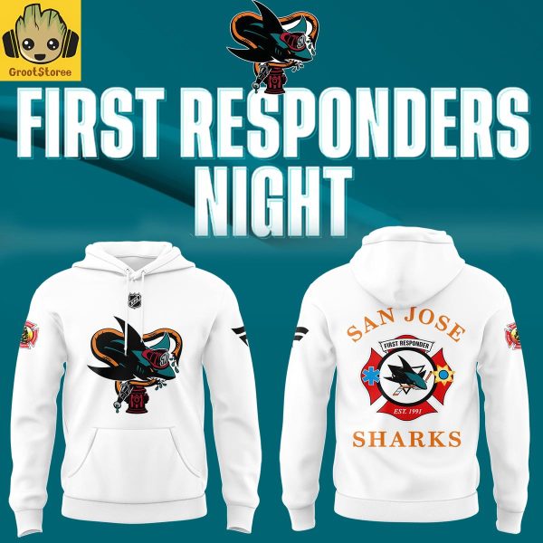 San Jose Sharks x First Responders Night 2026 Hoodie Shirt