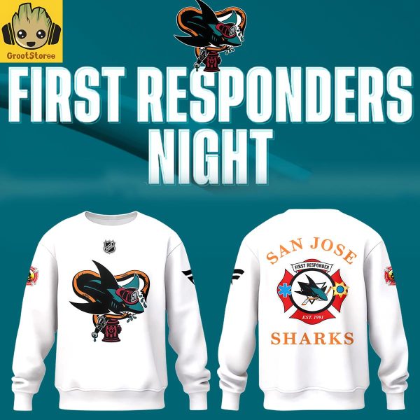 San Jose Sharks x First Responders Night 2026 Hoodie Shirt