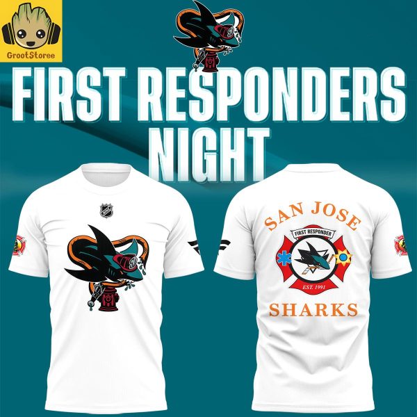 San Jose Sharks x First Responders Night 2026 Hoodie Shirt