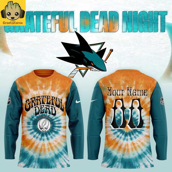 San Jose Sharks x Grateful Dead Night 2026 Personalized Hockey Jersey