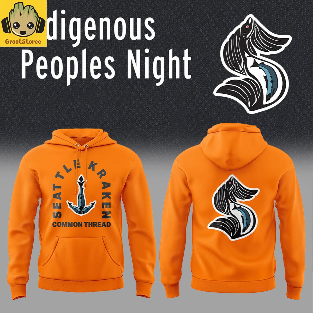 Seattle Kraken x Indigenous Peoples Night 2025 Hoodie T-Shirt Seattle Kraken x Indigenous Peoples Night 2025 Hoodie T-Shirt