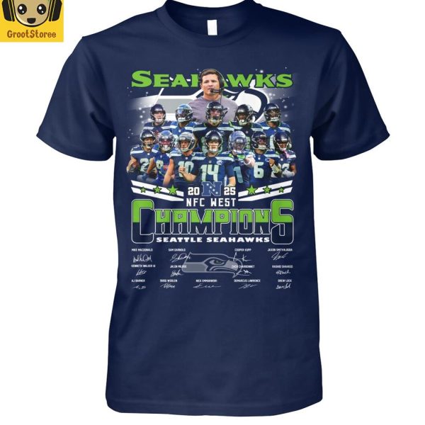 Seattle Seahawks NFC West Champions 2025 T-Shirt