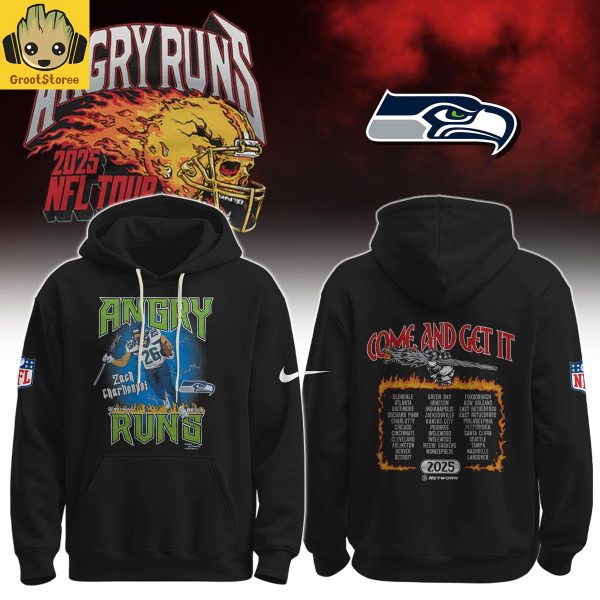 Seattle Seahawks x Angry Runs NFL Tour 2025 Hoodie