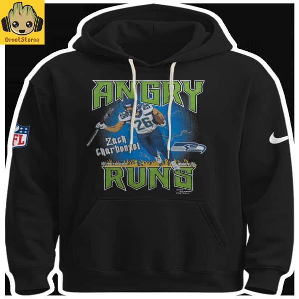 Seattle Seahawks x Angry Runs NFL Tour 2025 Hoodie