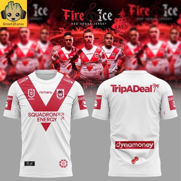St. George Illawarra Dragons 2026 Vegas Fire & Ice Hoodie T Shirt