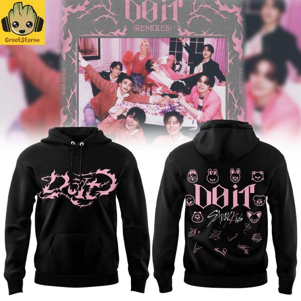 Stray Kids Do It New Album Black Hoodie T Shirt