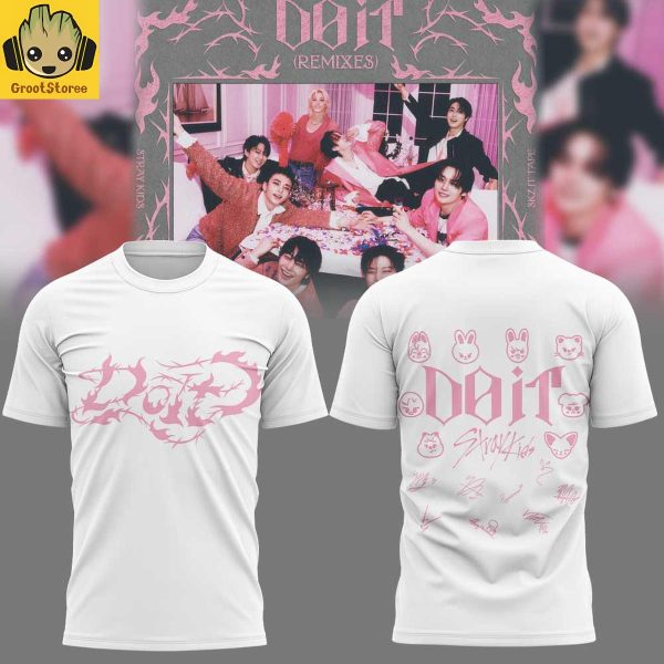 Stray Kids Do It New Album White Hoodie T Shirt